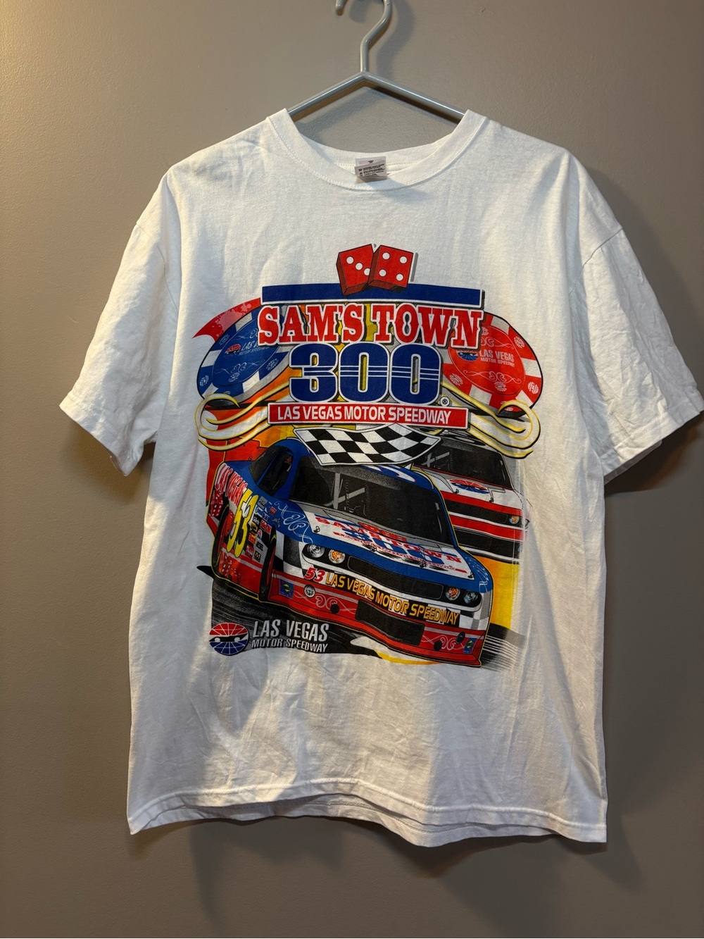 Sam's Town 300 Las Vegas Motor Speedway  Graphic Tee - White